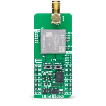 MikroElektronika LTE IoT 10 Click Sensor Add-On Board Add On Board for IoT Industrial