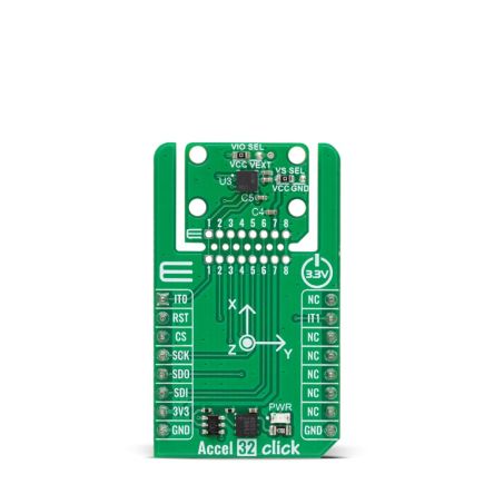 MikroElektronika Accel 32 Click Sensor Add-On Board Add On Board for Accelerometer Industrial