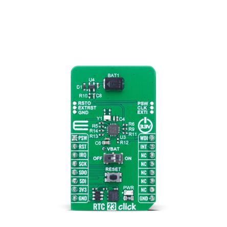 MikroElektronika RTC 23 Click Sensor Add-On Board Add On Board for Clock IC Industrial