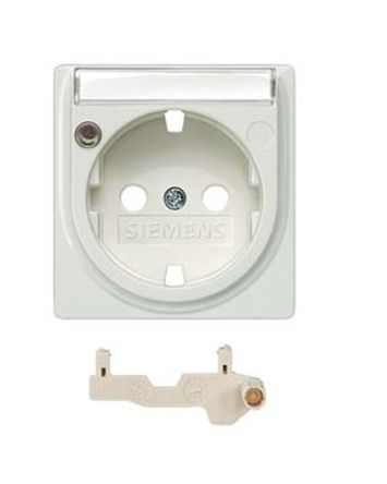 Siemens DELTA White Plug Socket, 16A, Schuko