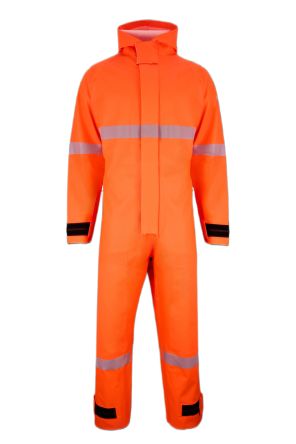 Skytec Orange Reusable Hi Vis Overalls, L