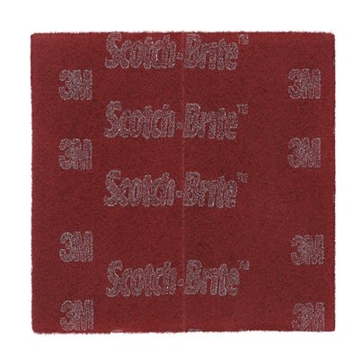 3M Red Abrasive Hand Pad 224mm x 158mm x, for Cleaning Use