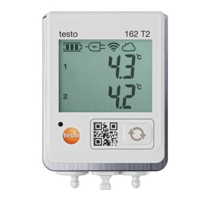 Testo 162 T2 Temperature Data Logger Data Logger, Wi-Fi, 2 Input Channel(s)