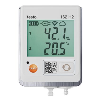 Testo 162 H2 Temperature & Humidity Data Logger Data Logger, Wi-Fi, 1 Input Channel(s)