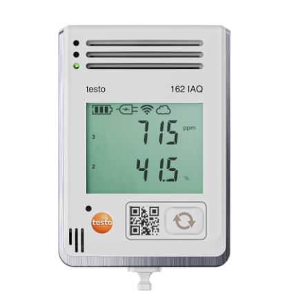 Testo 162 IAQ Temperature & Humidity Data Logger Data Logger, Wi-Fi, 1 Input Channel(s)