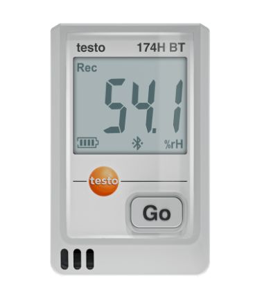 Testo 174 H BT Temperature & Humidity Data Logger Data Logger, Bluetooth, 2 Input Channel(s)