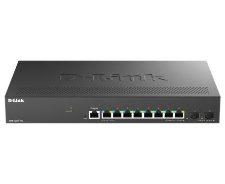 D-Link DMS-1250-10S/E, Managed 10 Port Network Switch With PoE RJ-45