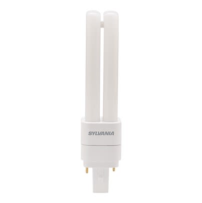 Sylvania ToLEDo Lynx G24D LED Bulbs 7 W(18W), 4000K, Cool White, U Bend shape