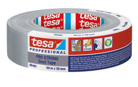 Tesa PRO 66462 STRONG Duct Tape 66462-00004-00 Duct Tape, 50m x 38mm, Grey