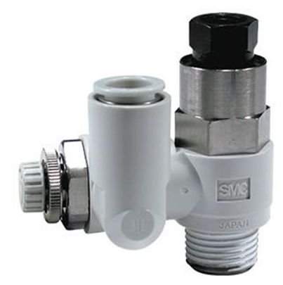 SMC ASP Series Threaded Fitting, R 1/8 Inlet Port x M5 x 0.8 Outlet Port, ASP330F-01-06S-X207
