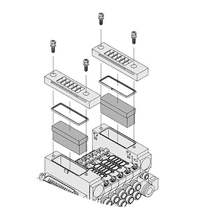SMC VQ2000 Silencer, VVQ2000-82A-1