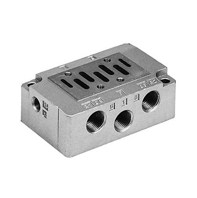 SMC VS7-2 series G 3/4 Connection Plate for use with Valve, EVS7-2-A06F