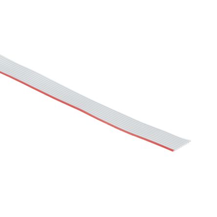 3M 3625 Series Flat Ribbon Cable, 10-Way, 1mm Pitch, Unterminated to Unterminated