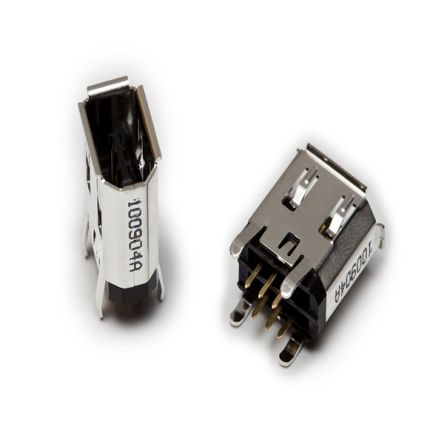 3M, 3E106 6 Way Right Angle Board Mount I/O Firewire Connector, Socket