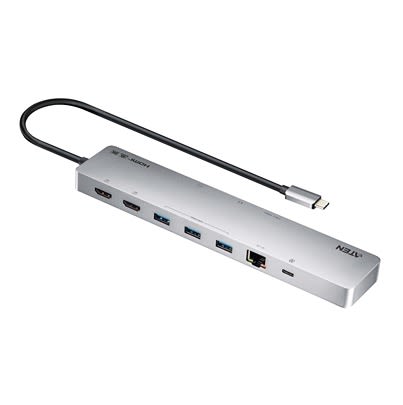 Aten Dual Monitor 4K USB-C Docking Station with HDMI - 11 x USB ports, USB C