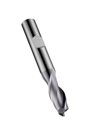 Dormer End Mill, 9mm Cutter, Solid Carbide, 10 mm Shank, 21mm Cut Length