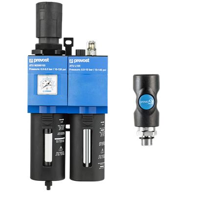 PREVOST G 1/2 Filter Regulator Lubricator, 25μm Filtration Size