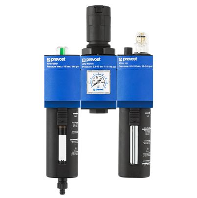 PREVOST G 1/4 Female Filter Regulator Lubricator, 25μm Filtration Size