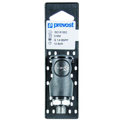 PREVOST Male Pneumatic Quick Connect Coupling, G 1/2 Male Male Thread