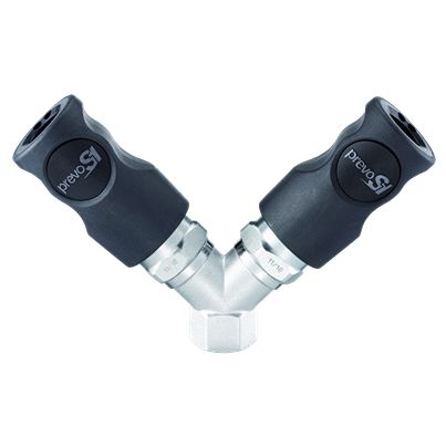 PREVOST Composite Body Female Pneumatic Quick Connect Coupling, G 1/2 Female Female Thread