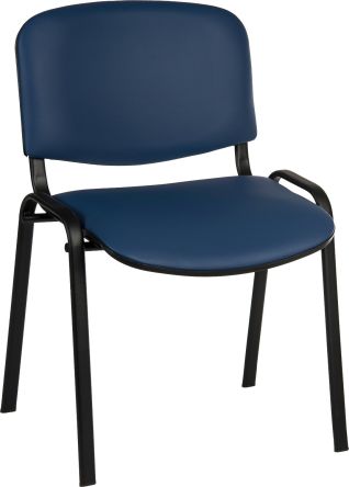 RS PRO Blue Fabric, Mesh Utility Seating, 140 Weight Capacity