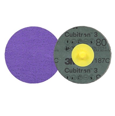 3M 1187C Ceramic Grinding Disc, 75mm, 80+ Grade, 50 in pack