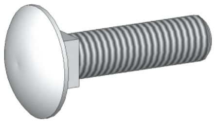 Siemens Galvanised Steel Oval Head Self Tapping Screw, 12mm Long
