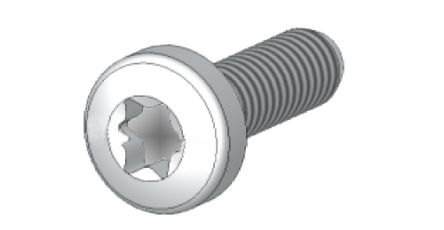 Siemens Galvanised Steel Oval Head Self Tapping Screw, 16mm Long
