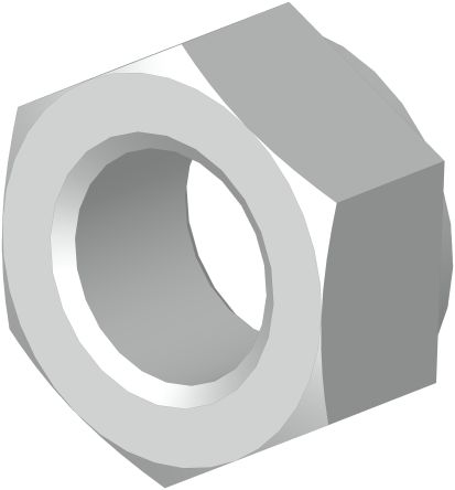 Siemens, Galvanised Steel Hex Nut, ISO 4032, M10