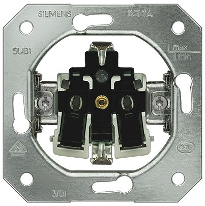 Siemens 1 Way Rocker Switch Grid Module 16A, DELTA Series