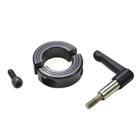 Ruland Shaft Collar, Two Piece, Quick Clamp, Bore 12mm, OD 28mm, W 13mm, 1215 Lead-Free Carbon Steel