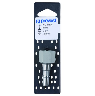 PREVOST Female Pneumatic Quick Connect Coupling, G 1/2 Female Female Thread