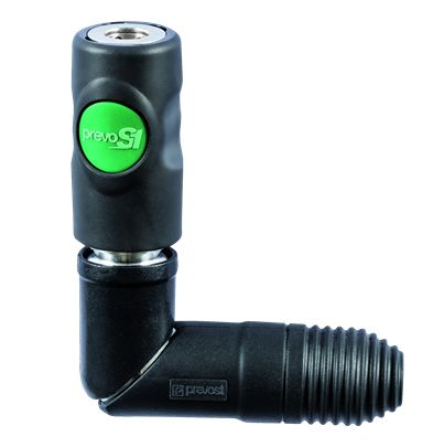 PREVOST Composite Body Female Safety Swivel Quick Connect Coupling, G 1/4 Female Female Thread