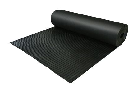 ID Group Black Anti-Slip Flooring Rubber Floor Protection 10m x 1.2m x 6mm