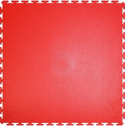 ID Group Red Anti-slip Tile PVC Mat 50.1cm x 501mm x 5mm