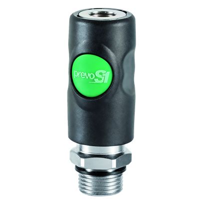 PREVOST Stainless Steel Male Pneumatic Quick Connect Coupling, G 1/2 Male Threaded