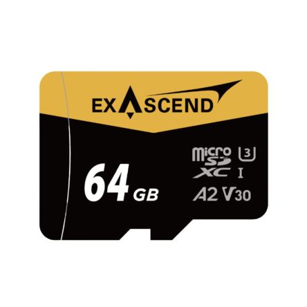 Exascend 64 GB MicroSD Micro SD Card, Class 10