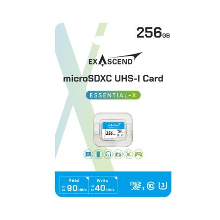 Exascend 256 GB MicroSD Micro SD Card, Class 10