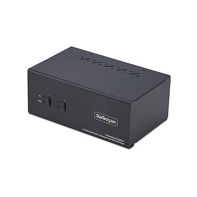 StarTech.com 2 Port USB DisplayPort, HDMI KVM Switch, USB 3840 x 1080 Maximum Resolution