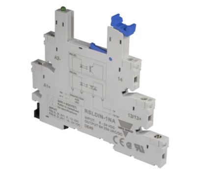 Carlo Gavazzi DIN Adapter for Solid State Relays, RSLDIN-1NAX10
