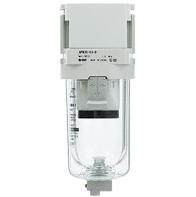 SMC AFM30 series 0.3μm G 3/8 0.05MPa to 10 bar Filter 450L/min max with Auto drain