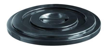 RS PRO 535mm Black Polypropylene Waste Bin Lid for Indutrial Bins, 40mm