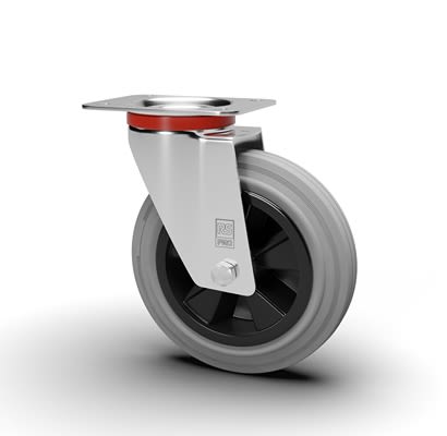 RS PRO Swivel Castor Wheel, 70kg Capacity, 100mm Wheel
