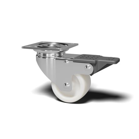 RS PRO Swivel Castor Wheel, 40kg Capacity, 50mm Wheel