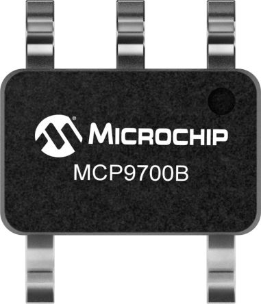 Microchip MCP9700 Series Thermistor IC, Current, Voltage Output, Surface Mount, Digital Output, ±1°C, 5 Pins