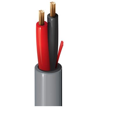 Belden 4300UE Series 2 Core Audio Cable, 18 AWG CSA, 4mm od, 500m, Grey