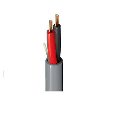 Belden 4500FLW Series 2 Core Audio Cable, 22 AWG CSA, 5.2mm od, 500m, Grey