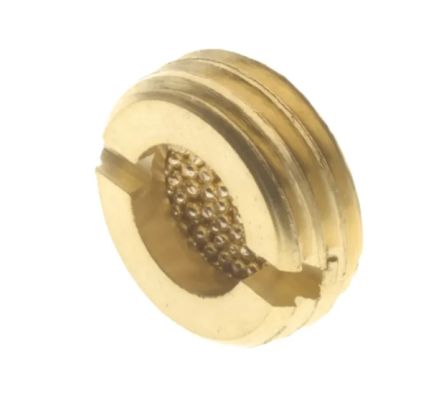 RS PRO Brass, Sintered Bronze 10bar Pneumatic Silencer, Threaded, G 3/8 Male