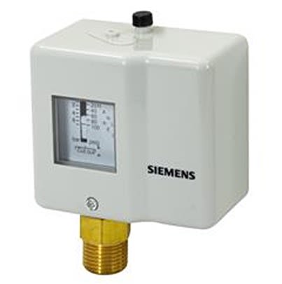 Siemens QBE Series Pressure Sensor, -0.3bar Min, 7bar Max, SPDT Output, Relative Reading