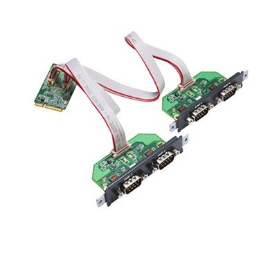 MOXA 4 Port Mini PCI RS232, RS422, RS485 Serial Card, CP-114NSeries